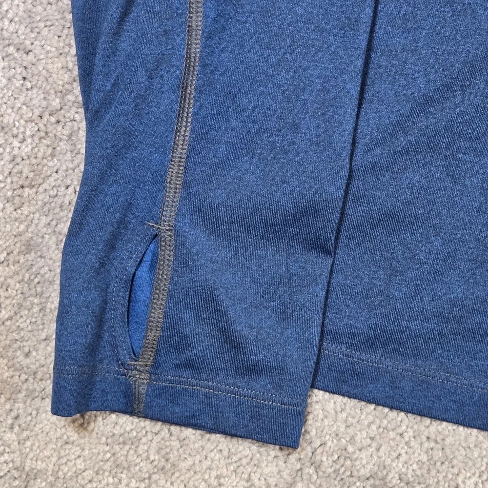 The North Face Lightweight 1/4 Zip Pullover Jacket Large Flash Dry Blue Orange